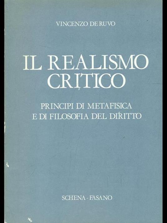 Il realismo critico - copertina