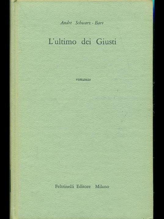 L' ultimo dei giusti - André Schwarz Bart - copertina