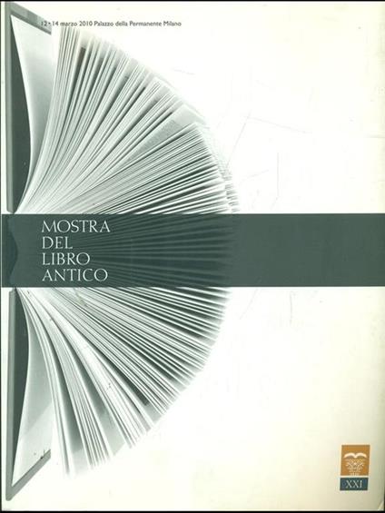XXI Mostra del libro antico - copertina