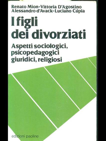 I figli dei divorziati - copertina