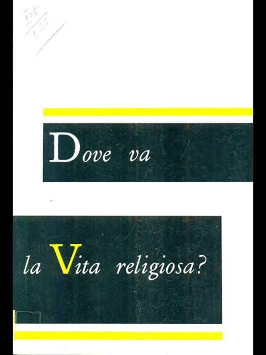 Dove va la Vita religiosa? - copertina