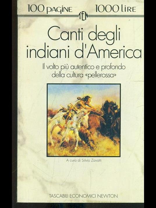 Canti degli Indiani d'America - copertina