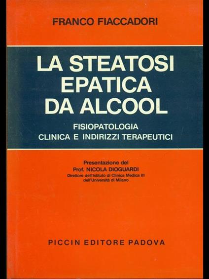 La steatosi epatica da alcool - copertina