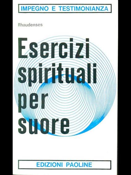 Esercizi spirituali per suore - Rhaudenses - copertina