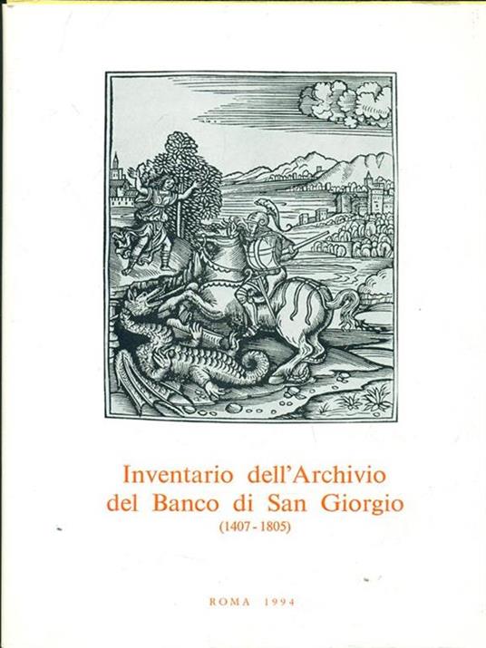 Inventario dell'Archivio del Banco di SanGiorgio (1407-1805) Vol. 4 tomo 5 - Giuseppe Felloni - copertina