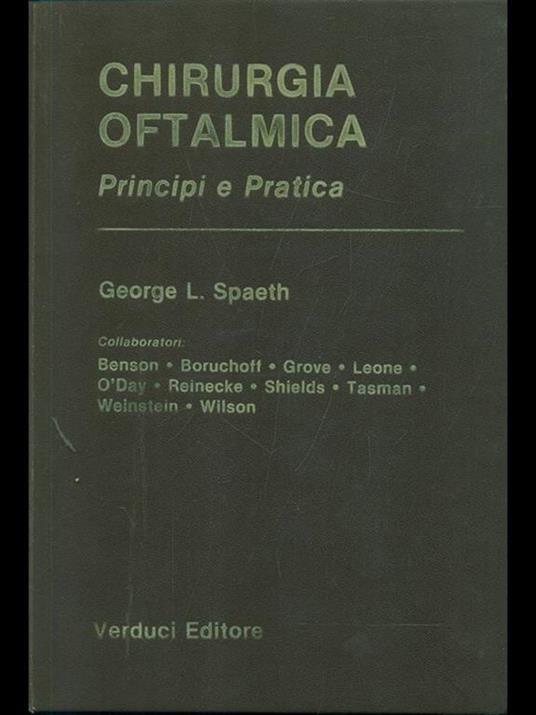 Chirurgia oftalmica - copertina