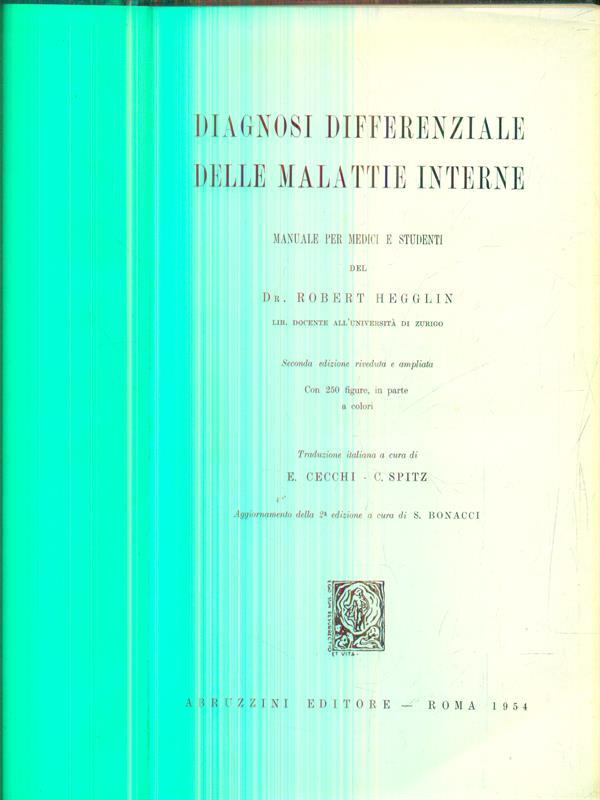 Diagnosi differenziale delle malattie interne.