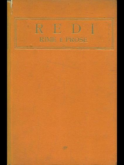 Rime e prose - copertina