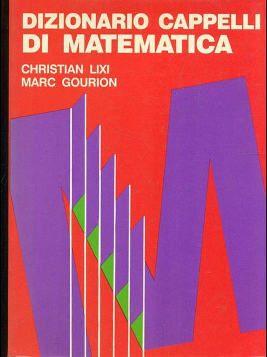 Dizionario Cappelli di matematica - copertina