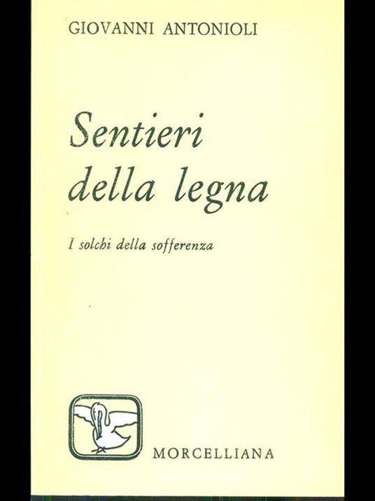 Sentieri della legna - Giovanni Antonioli - copertina
