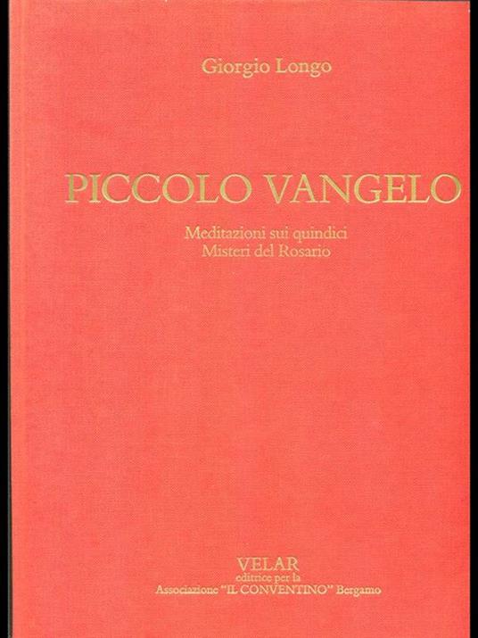 Piccolo Vangelo - copertina