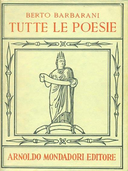 Tutte le poesie - Berto Barbarani - copertina