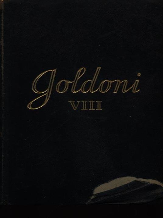 Goldoni VIII - Giuseppe Ortolani - copertina