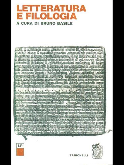 Letteratura e filologia - Bruno Basile - copertina