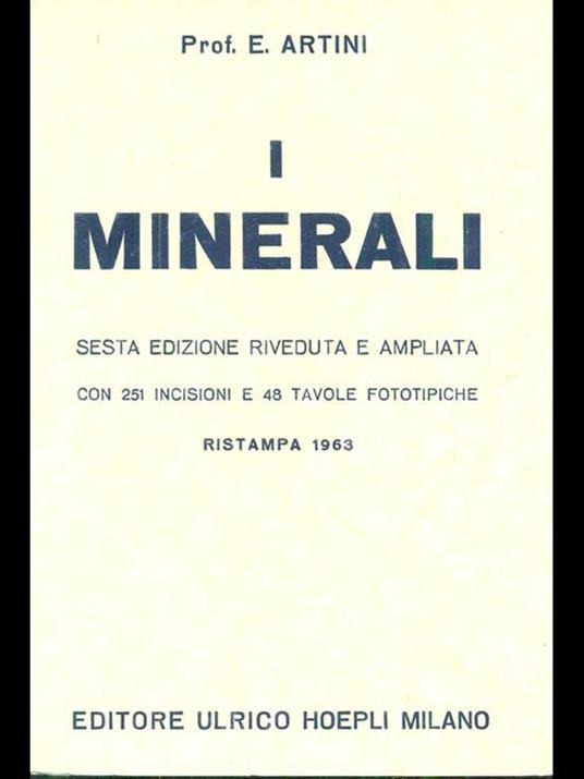 I minerali - copertina