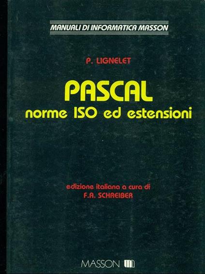 Pascal norme ISO ed estensioni - Patrice Lignelet - copertina