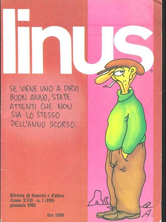 Linus gennaio 1981 n 1 /anno XVII - copertina