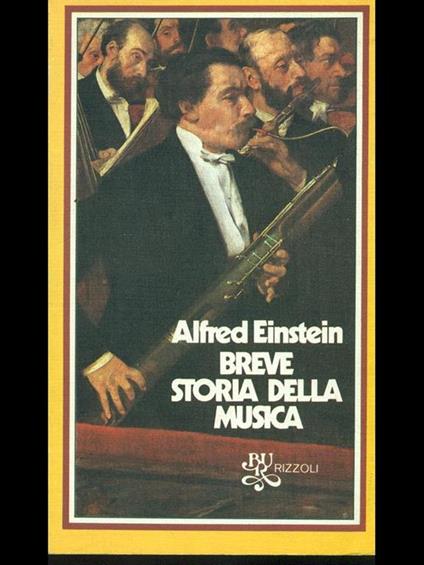 Breve storia della musica - Alfred Einstein - copertina