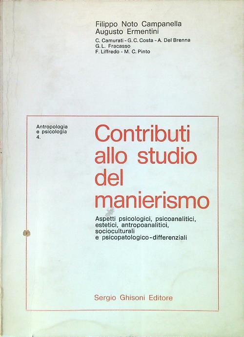 Contributi allo studio del manierismo