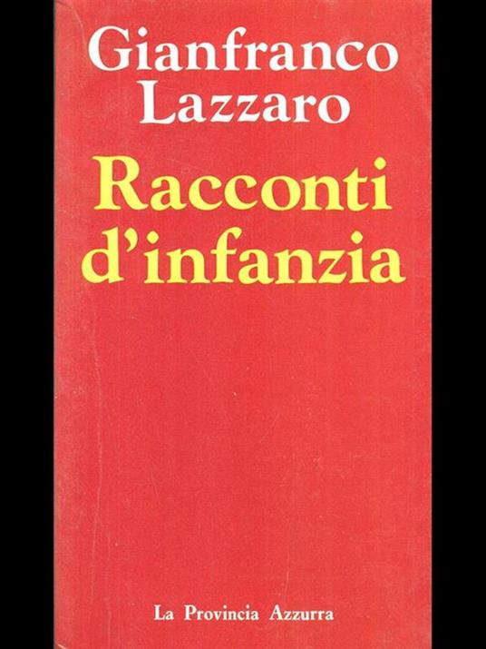Racconti d'infanzia - copertina