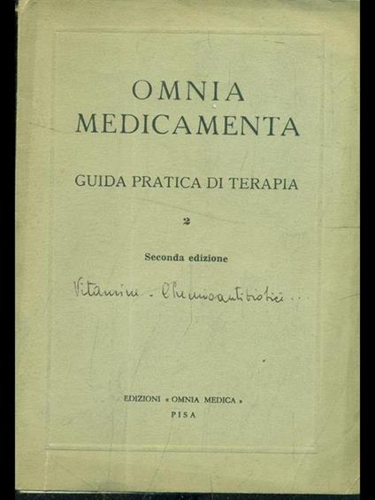 Guida pratica di terapia: Omnia medicamentavol. 2 - copertina