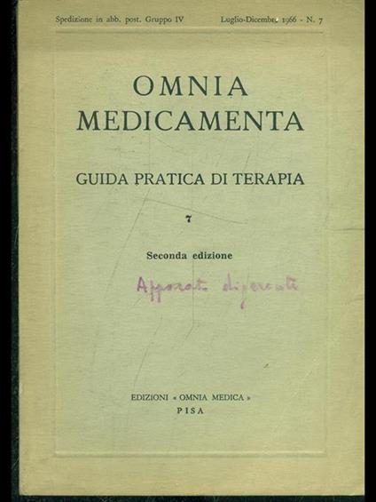 Guida pratica di terapia: Omnia medicamentavol. 7 - copertina
