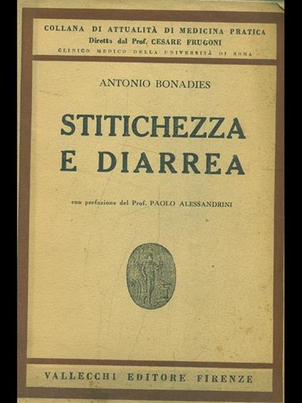 Stitichezza e diarrea - Antonio Bonadies - copertina