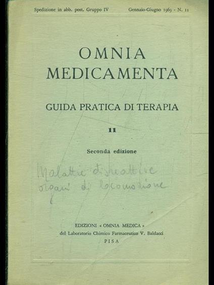 Omnia medicamenta: guida pratica di terapiavol. 11 - copertina