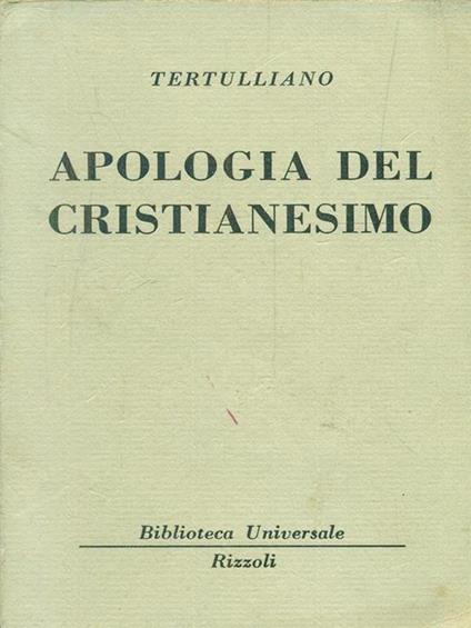 Apologia del Cristianesimo - Quinto S. Tertulliano - copertina