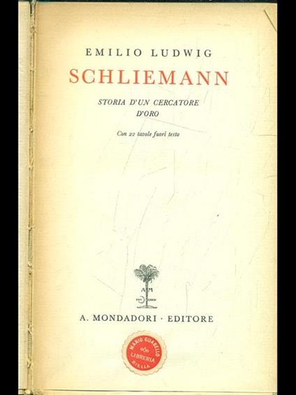 Schliemann - Emil Ludwig - copertina