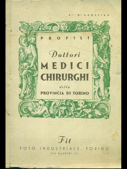 Dottori medici ichirurghi della provincia di Torino Vol. 1 - copertina