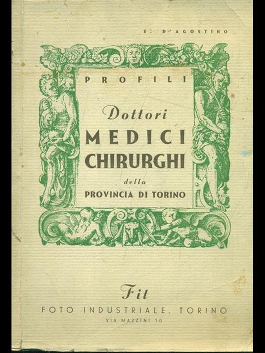 Dottori medici ichirurghi della provincia di Torino Vol. 1 - copertina