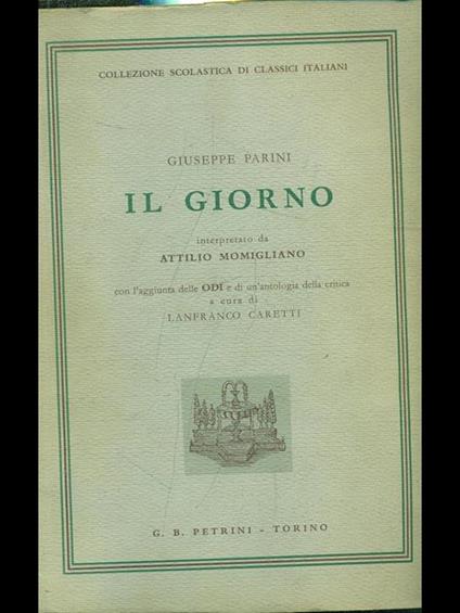 Il giorno - Giuseppe Parini - copertina