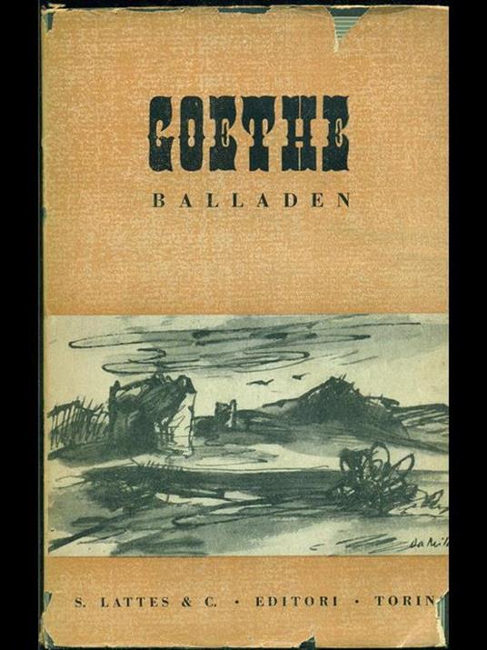Balladen - Johann Wolfgang Goethe - copertina