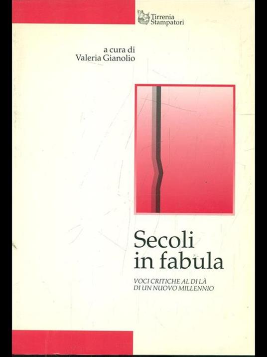 Secoli in fabula - Valeria Gianolio - copertina