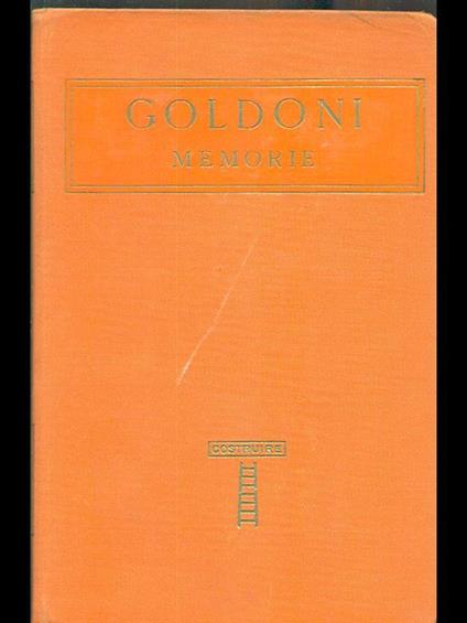 Memorie vol II - Carlo Goldoni - copertina