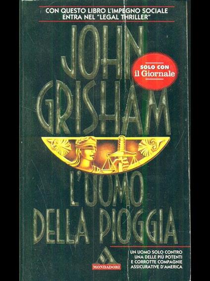 L' uomo della pioggia - John Grisham - copertina