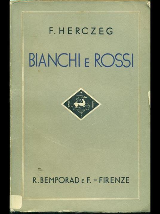 Bianchi e rossi - copertina