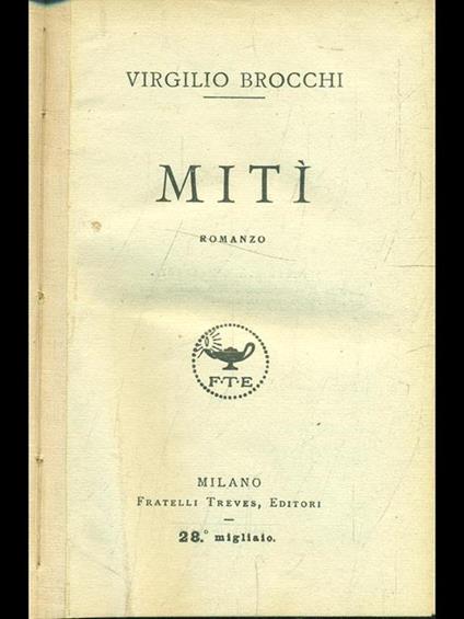 Miti - Virgilio Brocchi - copertina