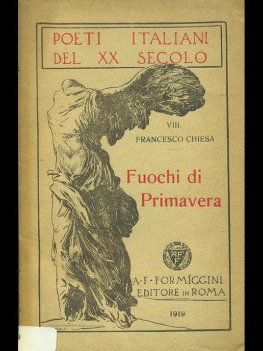Fuochi di primavera - Francesco Chiesa - copertina