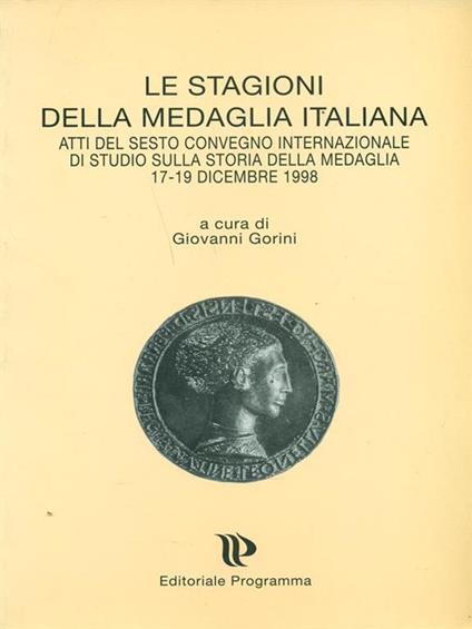 Le stagioni della medaglia italiana - copertina