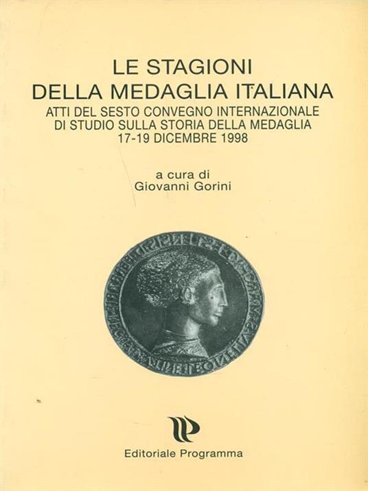 Le stagioni della medaglia italiana - copertina