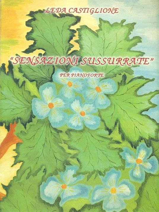 Sensazioni sussurrate per pianoforte - Leda Castiglione - copertina