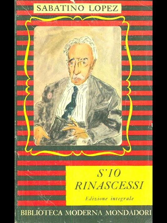 S'io rinascessi - Sabatino Lopez - copertina
