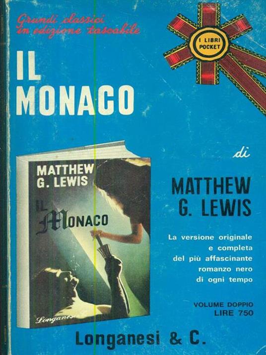 Il Monaco di: Matthew G. Lewis - copertina