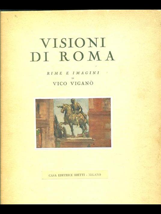 Visioni di Roma - Vico Vigano - copertina