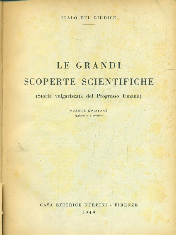 Le grandi scoperte scientifiche
