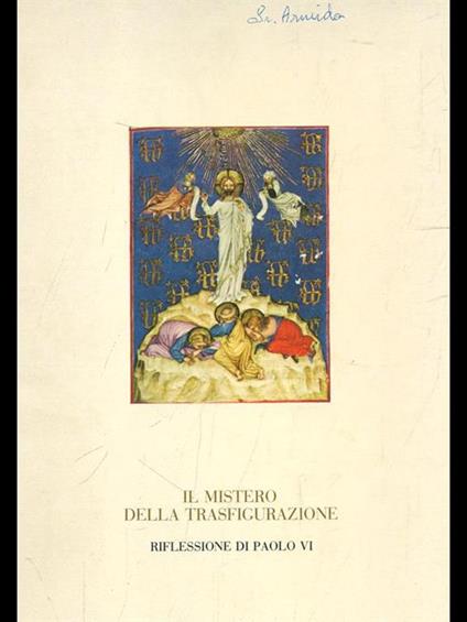 Il mistero della trasfigurazione - Paolo VI - copertina