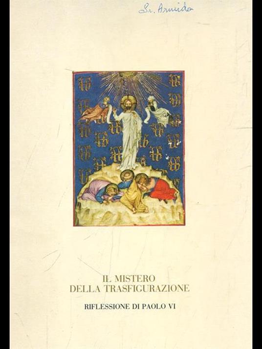 Il mistero della trasfigurazione - Paolo VI - copertina