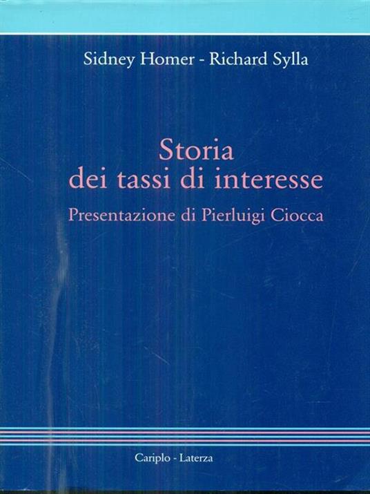 Storia dei tassi di interesse - copertina